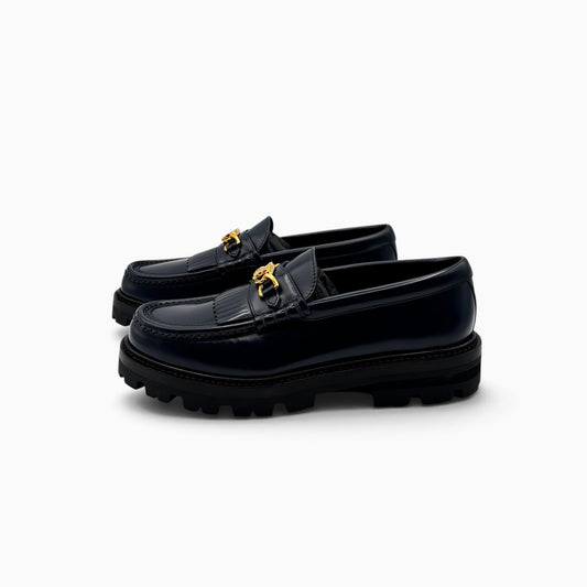 CELINE Margaret Loafer with Triomphe in Polished Bull