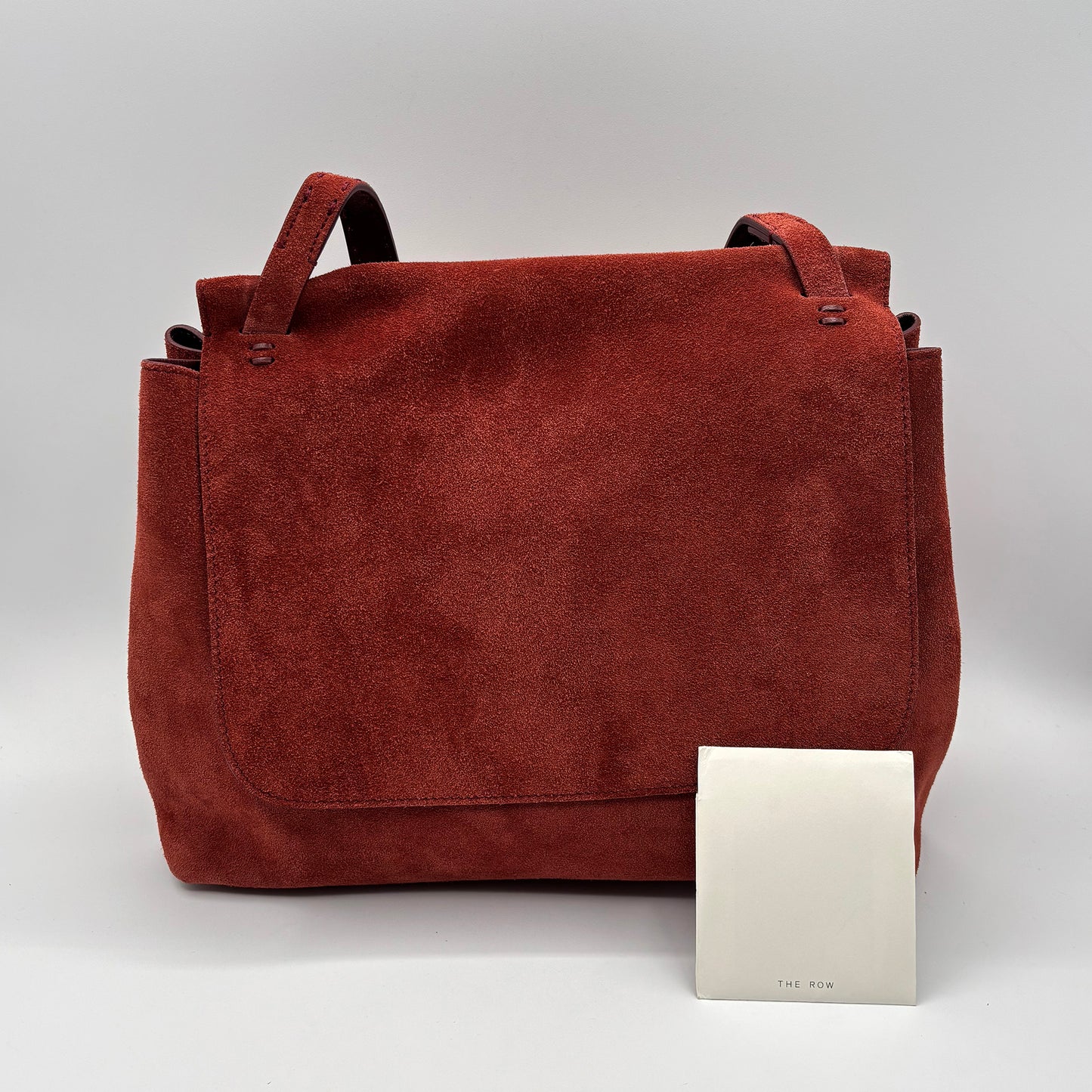 THE ROW Suede Sidekick Vermillion