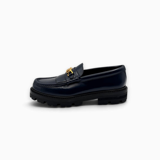 CELINE Margaret Loafer with Triomphe in Polished Bull