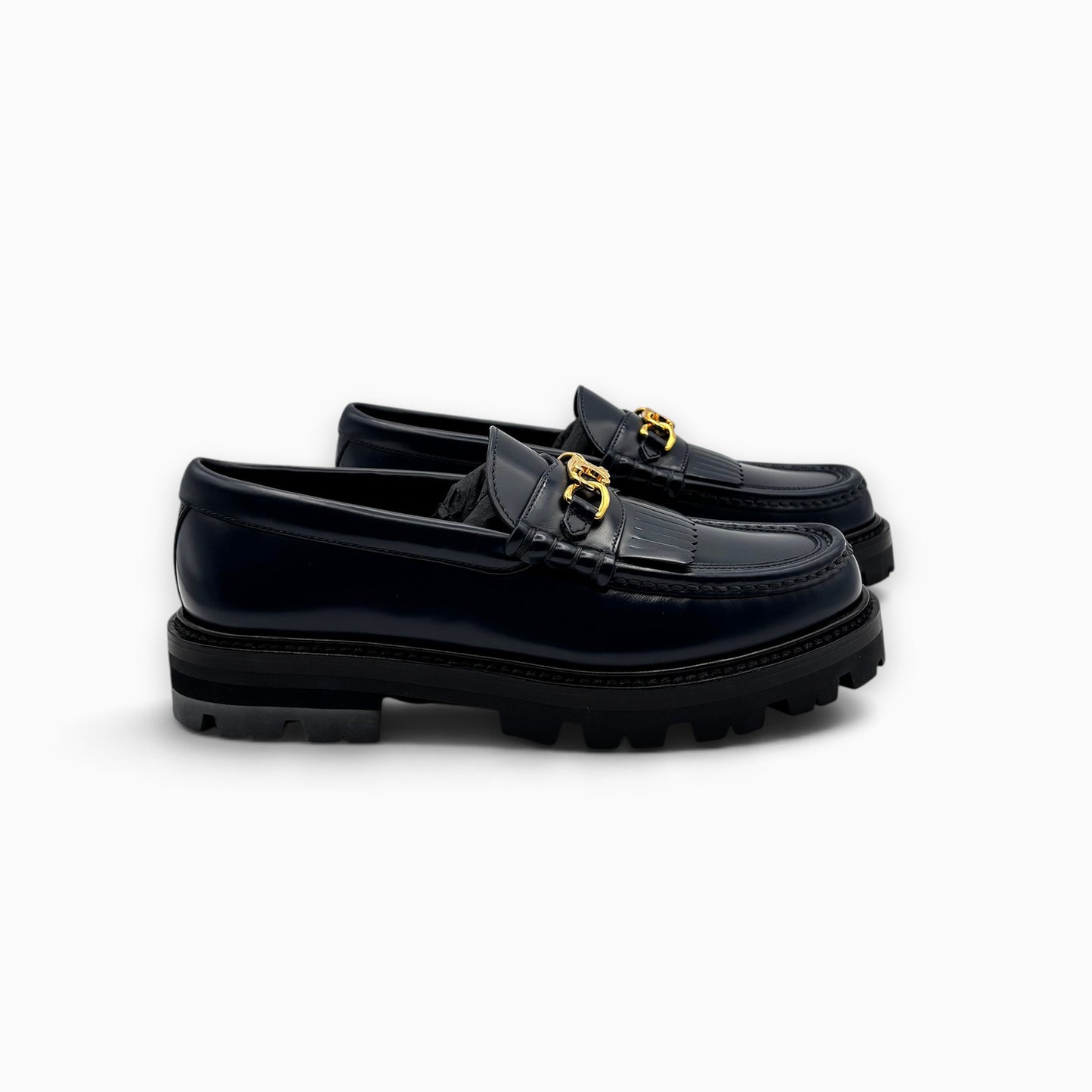 CELINE Margaret Loafer with Triomphe in Polished Bull