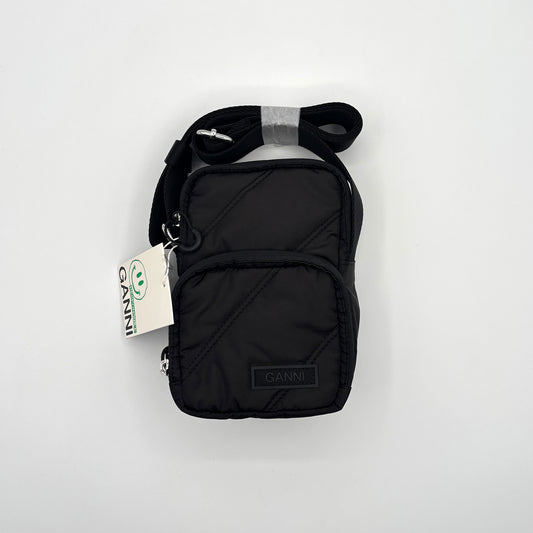 GANNI Mini Quilted Recycled Polyester Crossbody