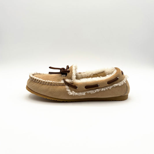 MIU MIU Suede Shearling Lined Loafers