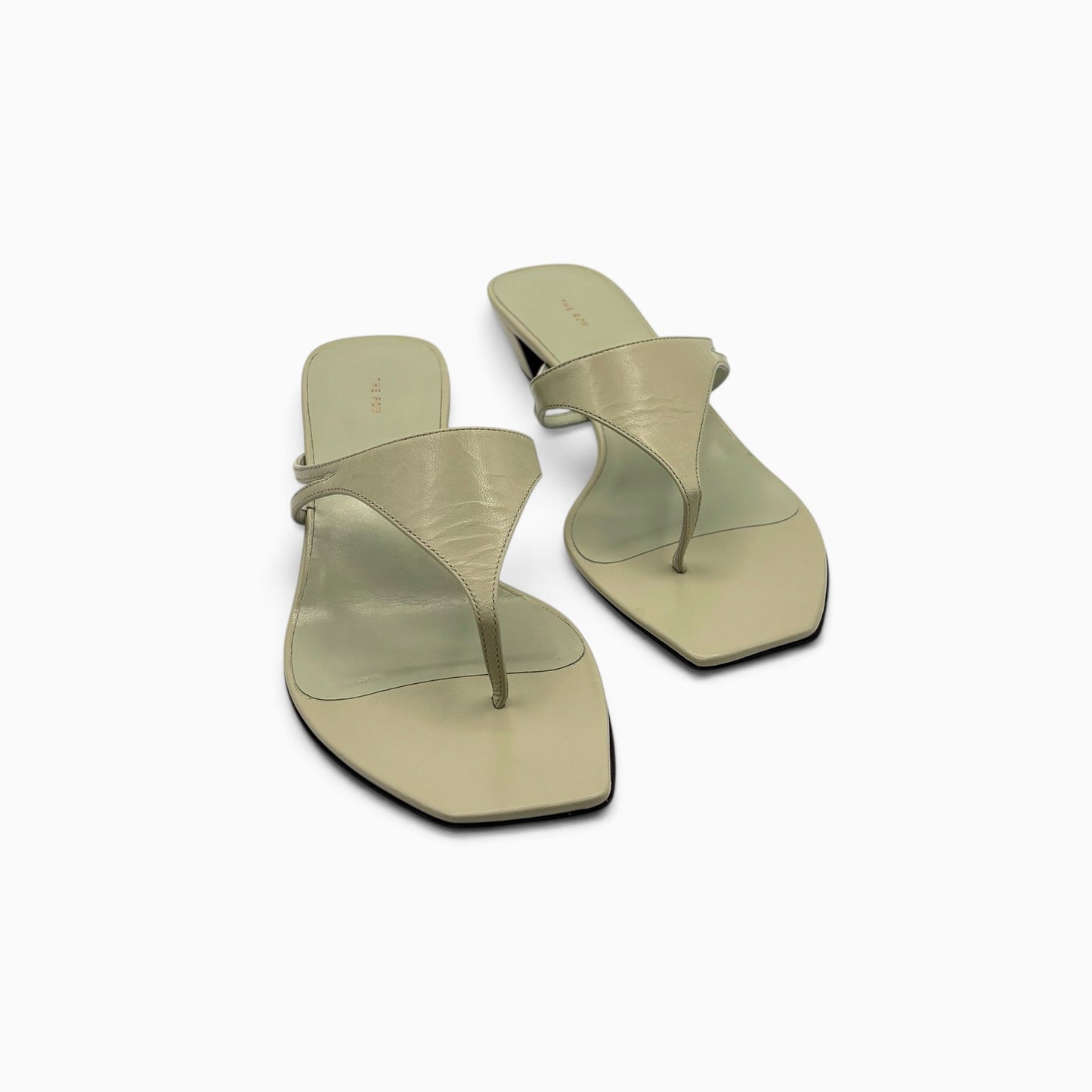 THE ROW Graphic Thong Kitten Sandals