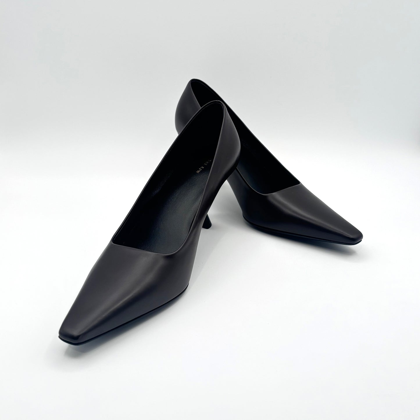 THE ROW Calfskin Heel Pumps