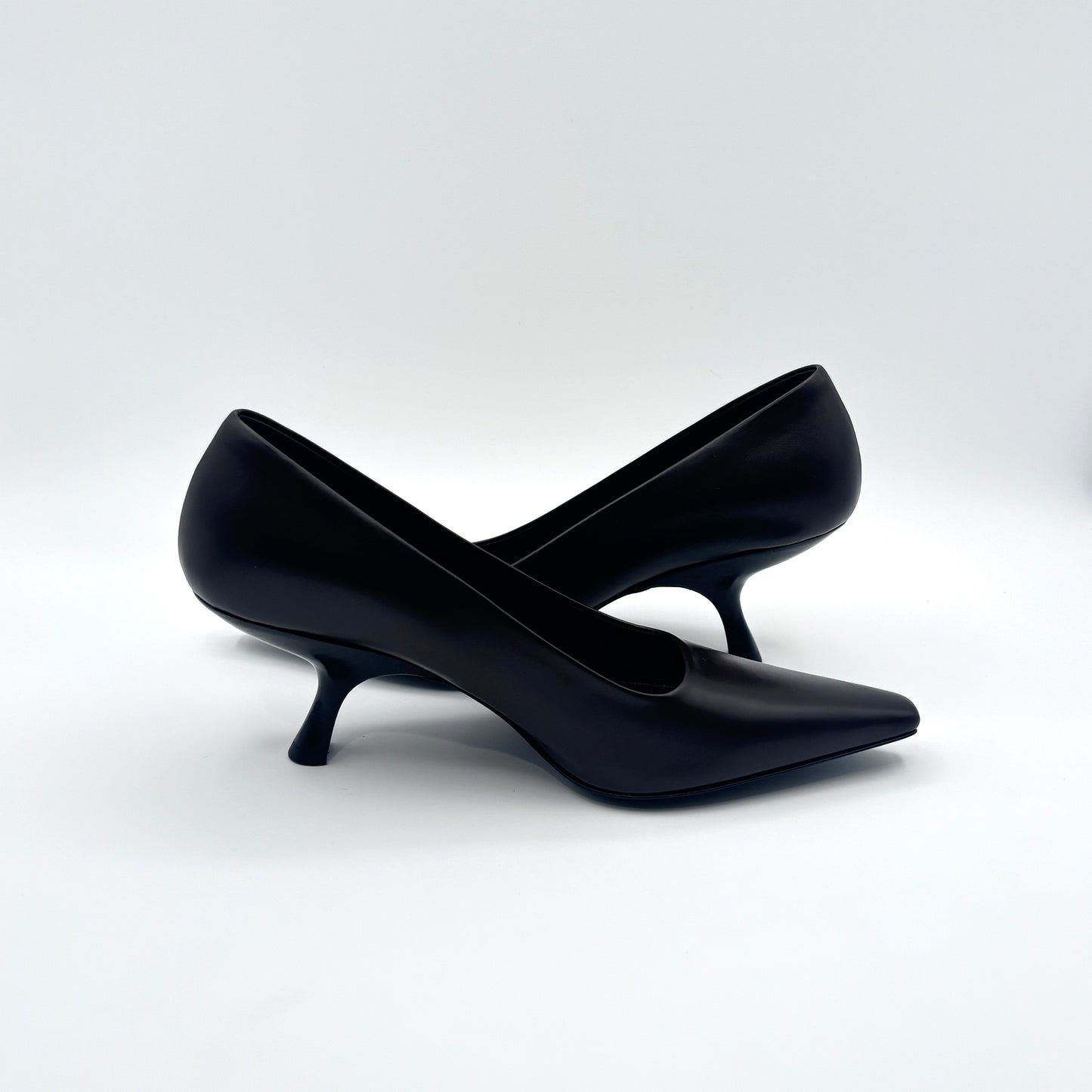 THE ROW Calfskin Heel Pumps