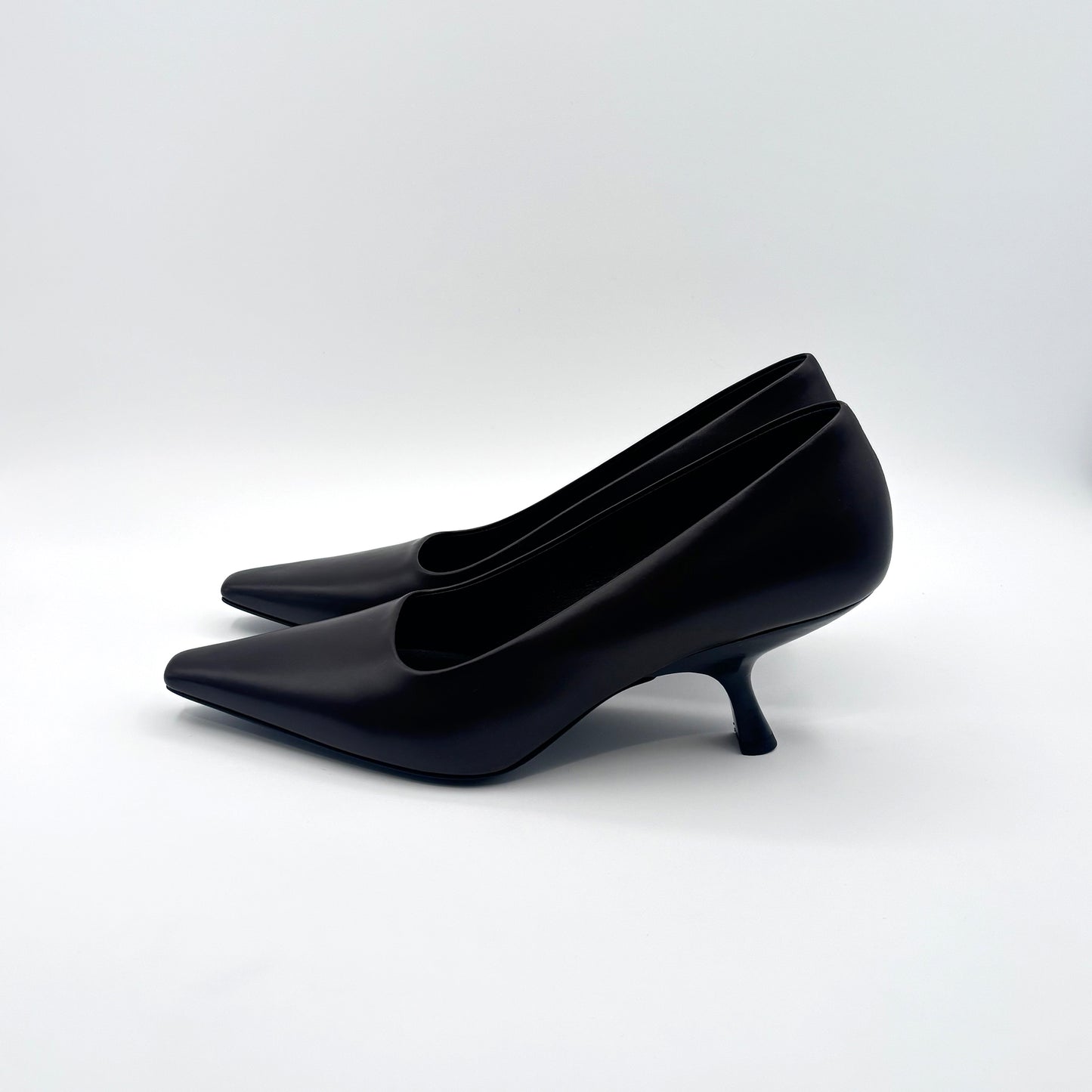 THE ROW Calfskin Heel Pumps